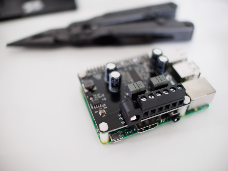 Amp 2 installed on the Raspberry Pi